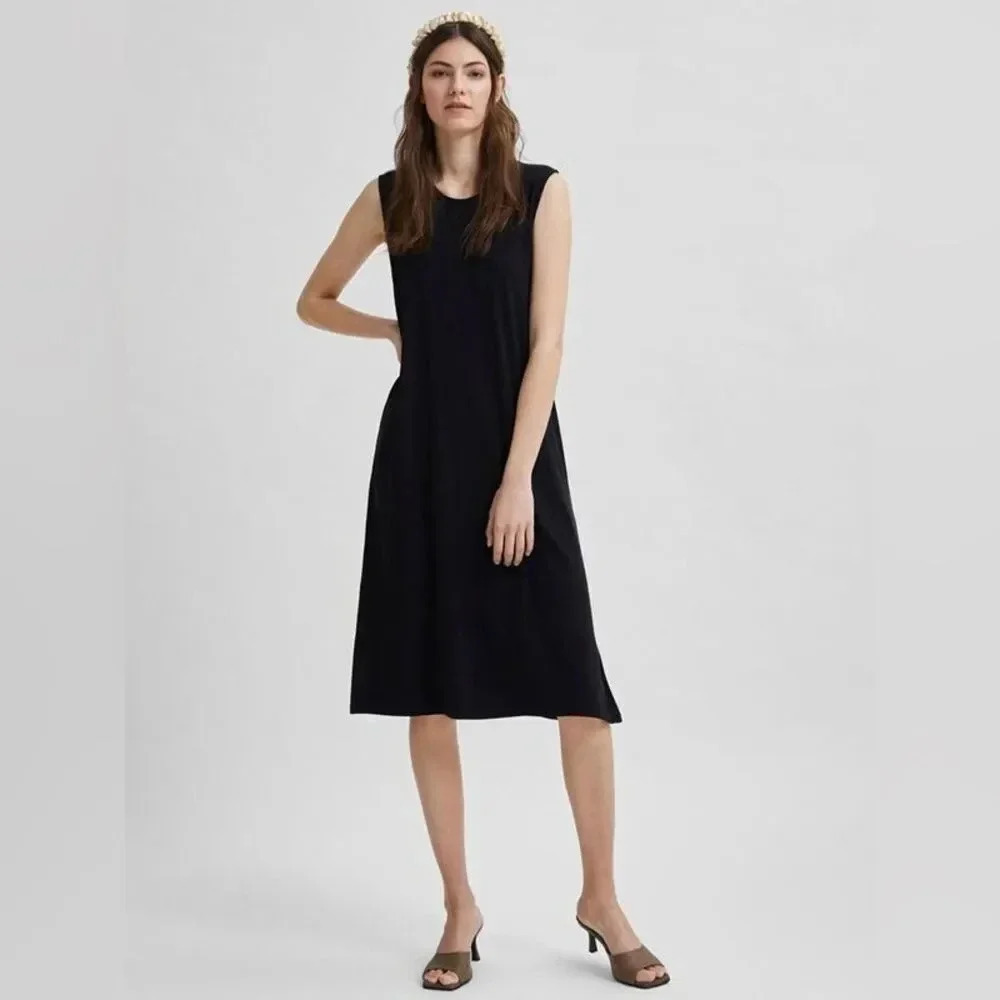 SELECTED FEMME GIA MIDI DRESS XS - Picture 14 of 17